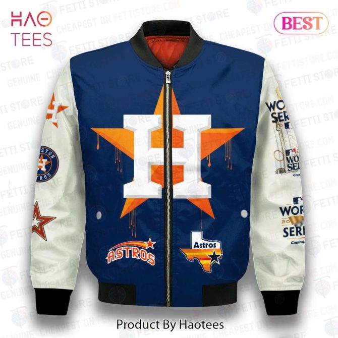 Available Houston Astrosmajor League Baseball Aop Bomber Jacket - Image 2
