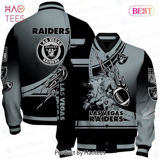 Las Vegas Raiders Varsity Jacket - Stylish Nfl Fan Gear For Men & Women