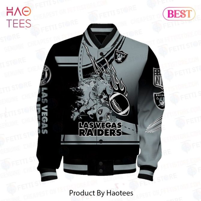 Las Vegas Raiders Varsity Jacket - Stylish Nfl Fan Gear For Men & Women - Image 2