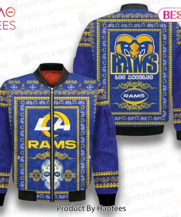 Available Los Angeles Rams Classic Pattern Nfl 3D Bomber Jacket