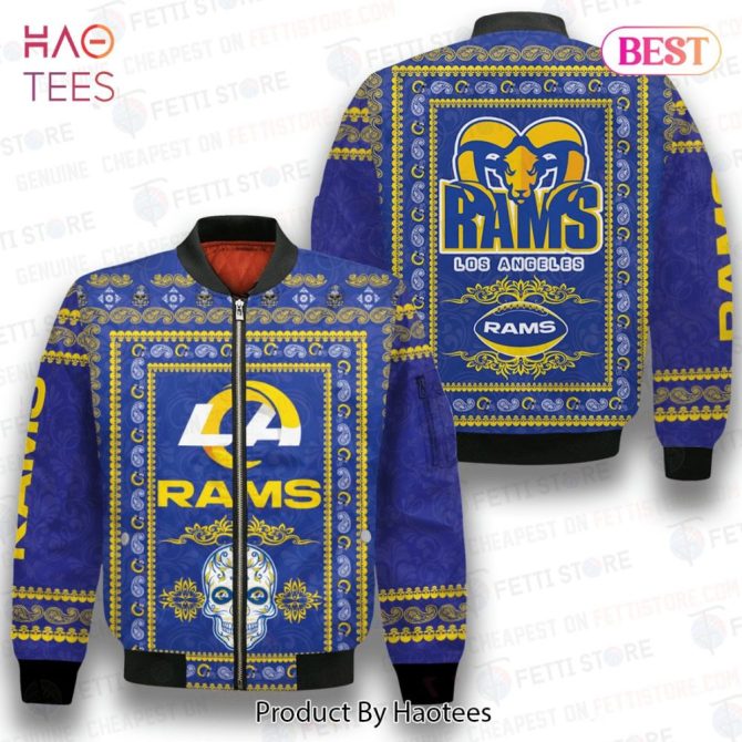Available Los Angeles Rams Classic Pattern Nfl 3D Bomber Jacket