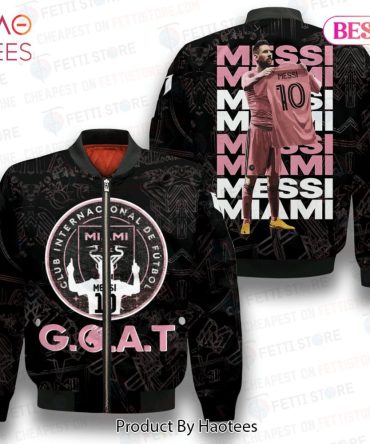 Available Messi Goat Inter Miami   Unisex Aop Bomber Jacket