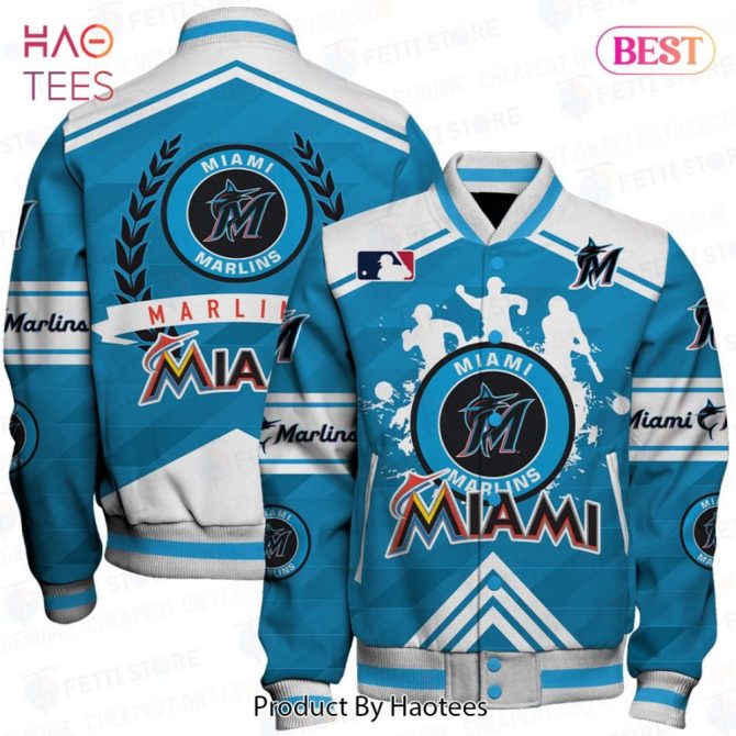 Miami Marlins Varsity Jacket - Stylish Mlb Fan Apparel, Perfect Gift For Baseball Lovers
