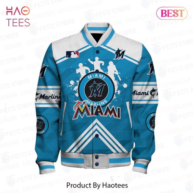 Miami Marlins Varsity Jacket - Stylish Mlb Fan Apparel, Perfect Gift For Baseball Lovers - Image 2