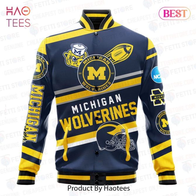 Michigan Wolverines Bomber Jacket - Stylish Ncaa Team Gear For Fans - Image 2