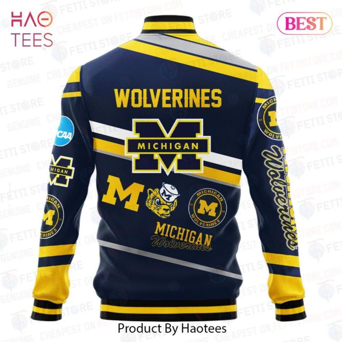 Michigan Wolverines Bomber Jacket - Stylish Ncaa Team Gear For Fans - Image 3
