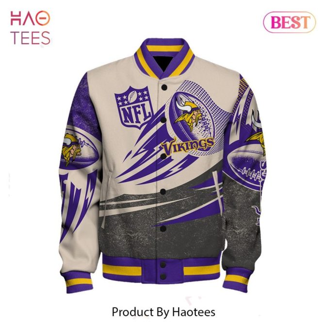 Customizable Nfl Vikings Varsity Jacket – Perfect Gift For Fans! - Image 2