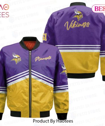 Available Minnesota Vikingsnational Football League Aop Bomber Jacket