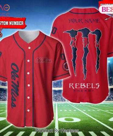 Custom Ole Miss Rebels Jersey - Personalized Name & Number - Premium Fan Gear