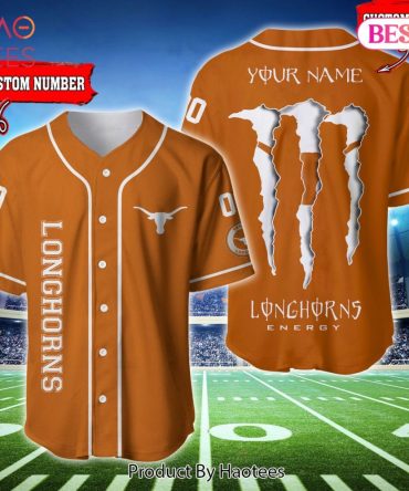 Custom Longhorns Baseball Jersey – Personalize Your Name & Number – Perfect Gift!