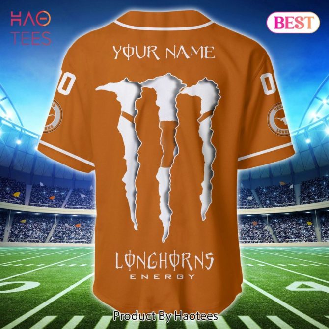 Custom Longhorns Baseball Jersey – Personalize Your Name & Number – Perfect Gift! - Image 2