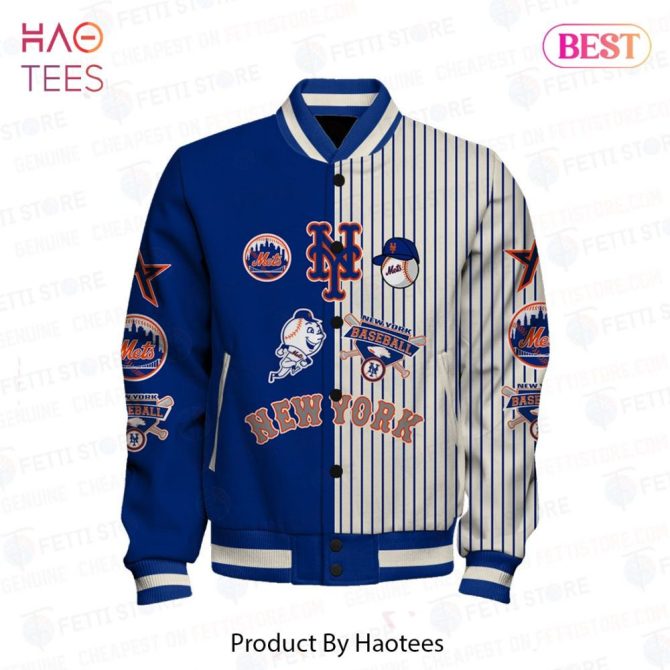 Ny Mets Baseball Varsity Jacket - Stylish Fan Gear For Ultimate Comfort & Team Pride - Image 2