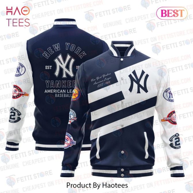 Ny Yankees Varsity Jacket - Stylish Baseball Fan Gear By Haotees