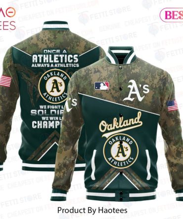 Oakland A'S Camo Varsity Jacket - Premium Baseball Fan Gear, Limited Edition
