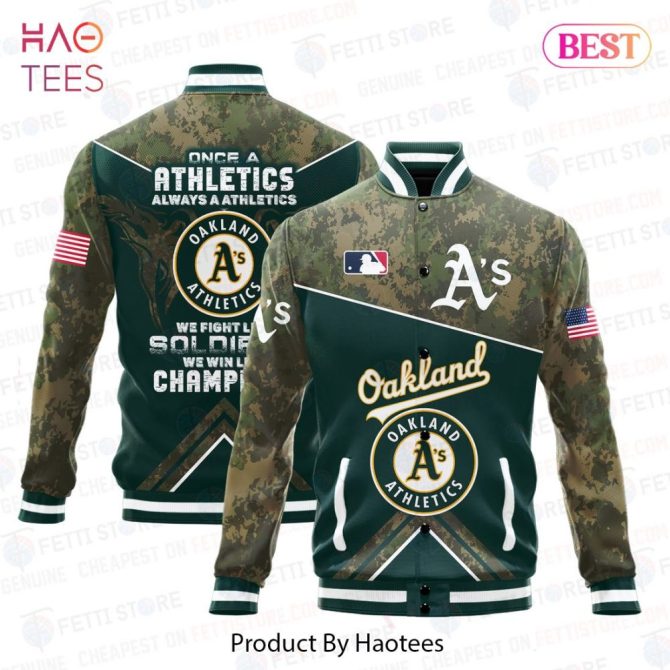 Oakland A'S Camo Varsity Jacket - Premium Baseball Fan Gear, Limited Edition