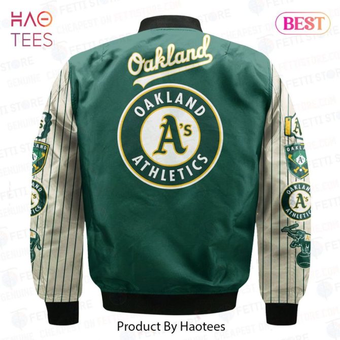Available Oakland Athleticsmajor League Baseball   Unisex Aop Bomber Jacket - Image 3