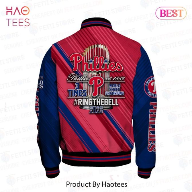 Celebrate In Style: Phillies 2023 World Series Champions Jacket - Limited Edition! - Image 3