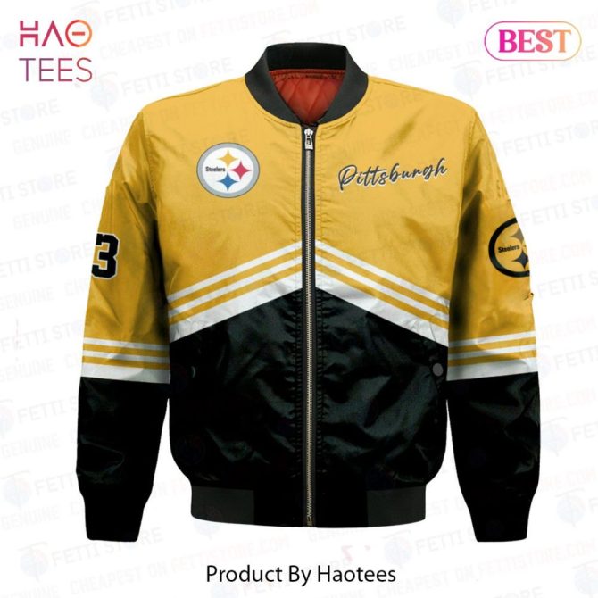Available Pittsburgh Steelersnational Football League Aop Bomber Jacket - Image 2