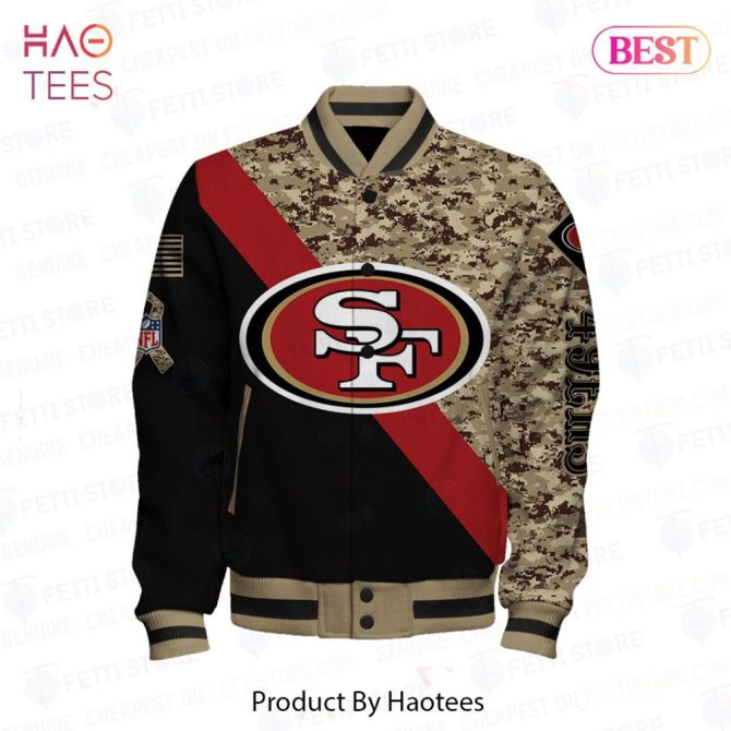 49Ers Camo Varsity Jacket - Stylish Nfl Fan Gear For Ultimate Team Support - Image 2