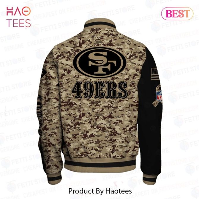 49Ers Camo Varsity Jacket - Stylish Nfl Fan Gear For Ultimate Team Support - Image 3