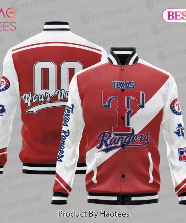 Custom Texas Rangers Varsity Jacket - Personalized Name & Number, Stylish Fan Gear