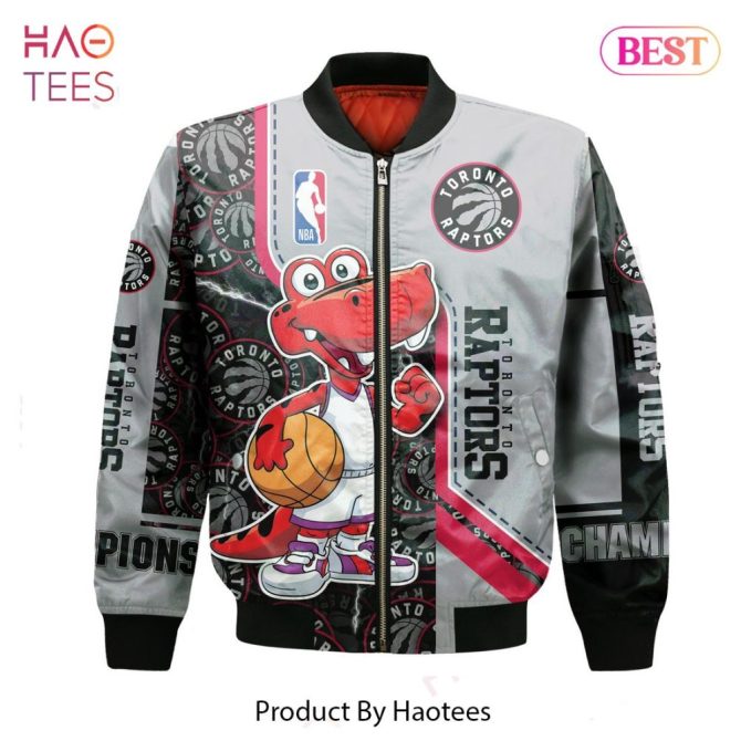 Available Toronto Raptorsnational Basketball Association   Unisex 3D Bomber Jacket - Image 2