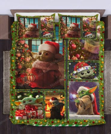 Festive Baby Alien Christmas Bedding Set – Cozy Holiday Decor For Kids & Fans