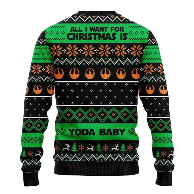 All Want Baby Yoda Noel Ugly Christmas Sweater Amazing Gift Idea Thanksgiving Gift - Image 2