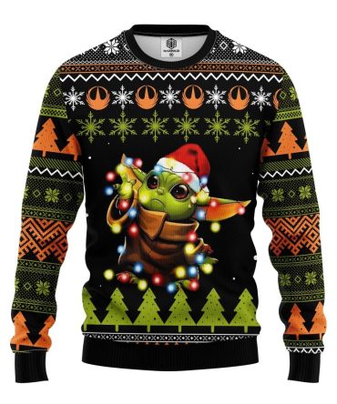 Baby Yoda 3D 2023 Ugly Christmas Sweater Amazing Gift Idea Thanksgiving Gift