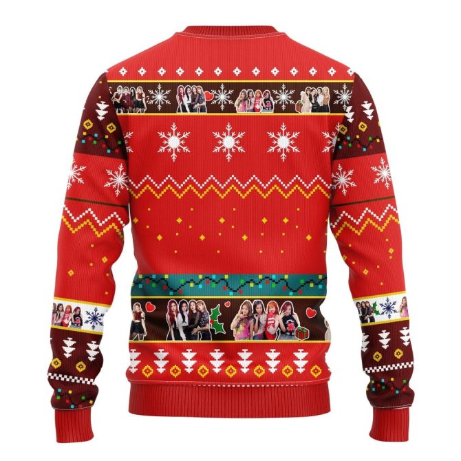 Black Pink Ugly Christmas Sweater Red 1- Amazing Gift Idea Thanksgiving Gift - Image 2