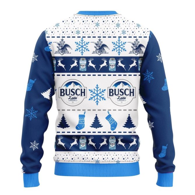 Cozy Up In Style: Busch Latte Ugly Christmas Sweater – Perfect Holiday Gift! - Image 2