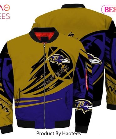 Stylish Baltimore Ravens Bomber Jacket - Unisex, Perfect Gift For Fans