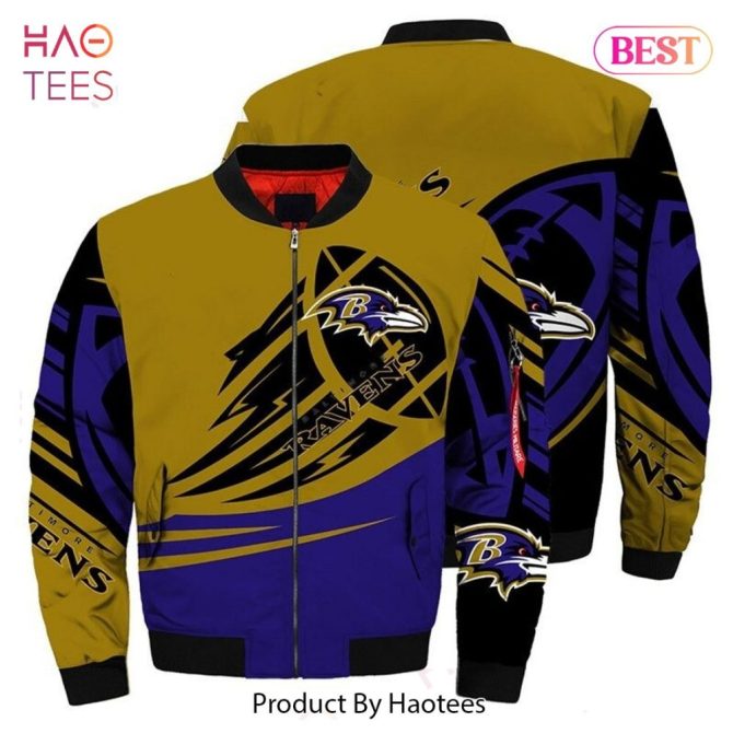 Stylish Baltimore Ravens Bomber Jacket - Unisex, Perfect Gift For Fans
