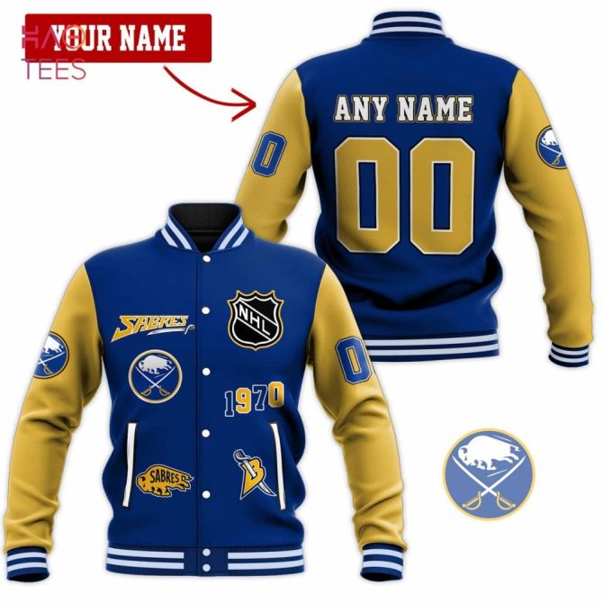 Customizable Nhl Varsity Jacket – Personalized Name & Number, Buffalo Team Design