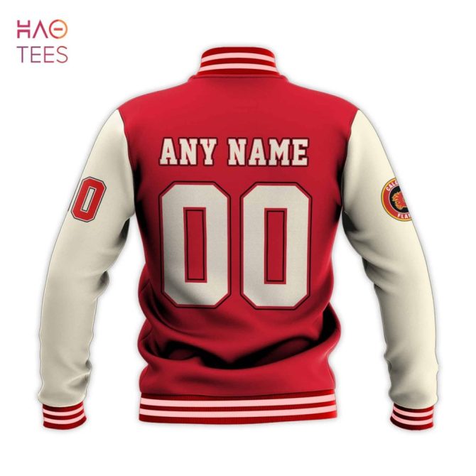 Custom Calgary Flames Varsity Jacket - Personalize With Any Name & Number - Image 3