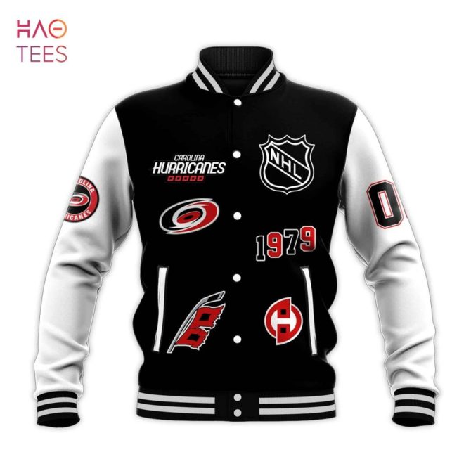 Custom Nhl Varsity Jacket - Personalized Name & Number - Carolina Hurricanes Fan Gear - Image 2