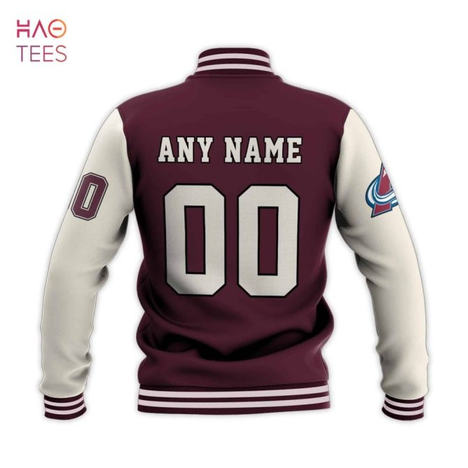 Custom Nhl Varsity Jacket - Personalized Colorado Avalanche Design - Add Any Name & Number! - Image 3