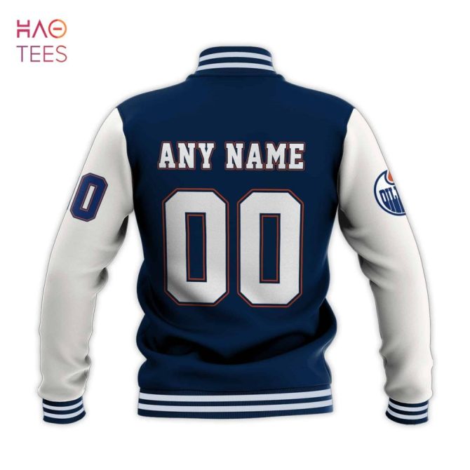 Custom Nhl Varsity Jacket - Personalize Your Name & Number - Oilers Fan Gear - Image 3