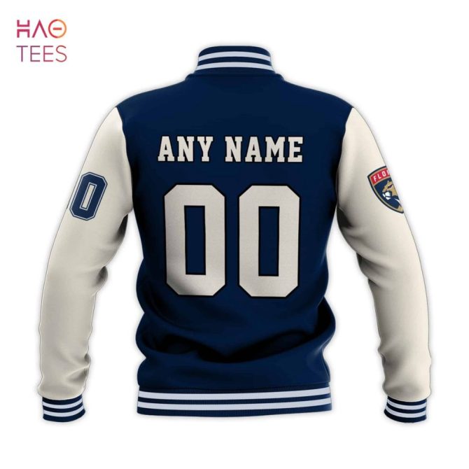 Customize Your Nhl Florida Panthers Varsity Jacket - Add Name & Number! - Image 3