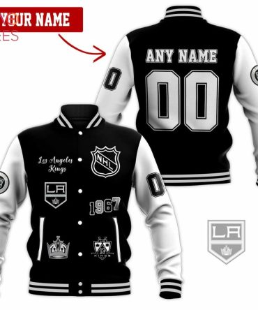 Custom La Kings Nhl Varsity Jacket - Personalize With Name & Number