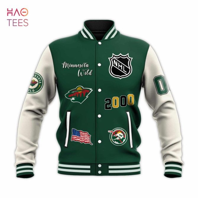Custom Minnesota Wild Nhl Varsity Jacket - Personalized Name & Number, Limited Edition 2000 - Image 2