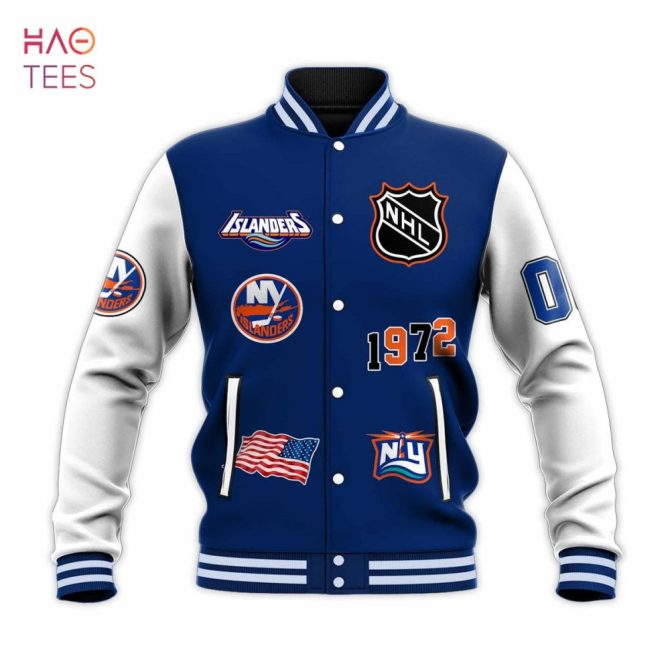 Customizable New York Islanders Varsity Jacket - Personalized Name & Number, Perfect Gift - Image 2