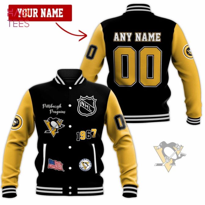 Custom Pittsburgh Penguins Varsity Jacket – Personalize Name & Number, Nhl Style