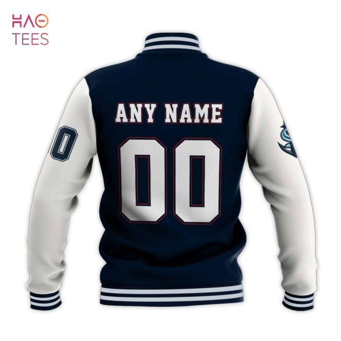 Custom Seattle Kraken Varsity Jacket - Personalize With Your Name & Number - Perfect Nhl Gift! - Image 3