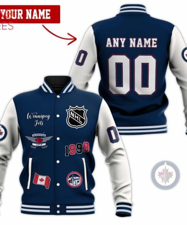 Custom Winnipeg Jets Nhl Varsity Jacket – Personalize Name & Number!
