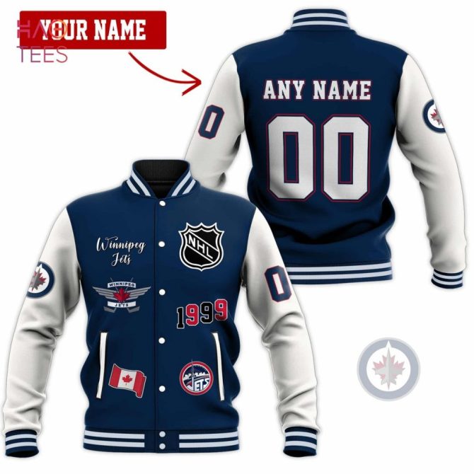 Custom Winnipeg Jets Nhl Varsity Jacket – Personalize Name & Number!