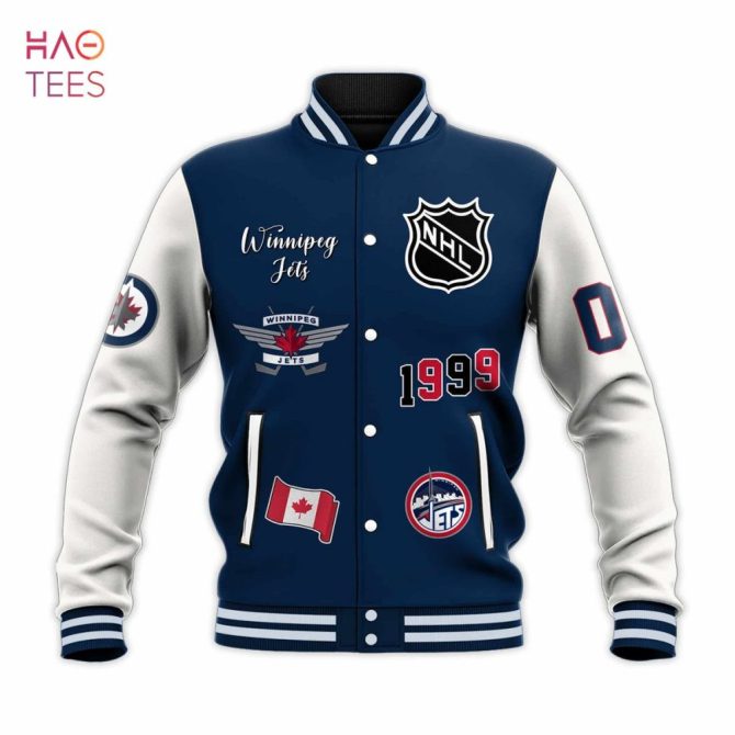 Custom Winnipeg Jets Nhl Varsity Jacket – Personalize Name & Number! - Image 2