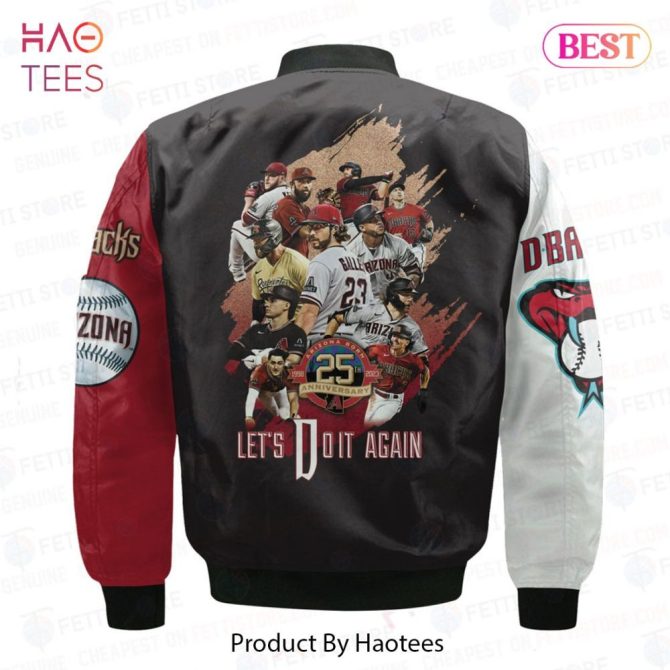 Best Arizona Diamondbacks 25Th Anniversary Post Season Aop Bomber Jacket - Image 2