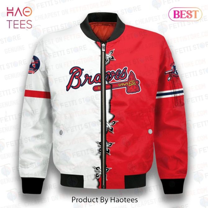 Best Atlanta Bravesmajor League Baseball Aop Bomber Jacket Playoff - Image 2