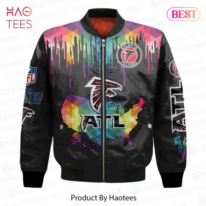 Best Atlanta Falconsnational Football League Aop Bomber Jacket - Image 2